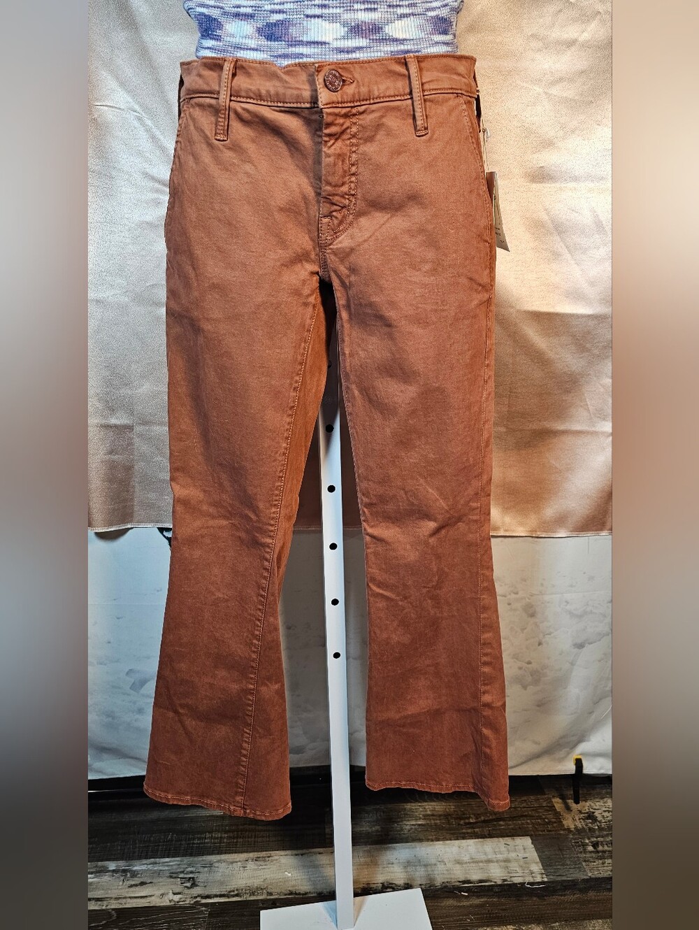 MOTHER The Curfew Prep School of Miss Manners Rust Pants NWT Size 26